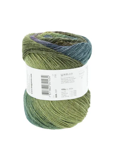 Lang Yarns Mille Colori Socks and Lace Luxe 0209