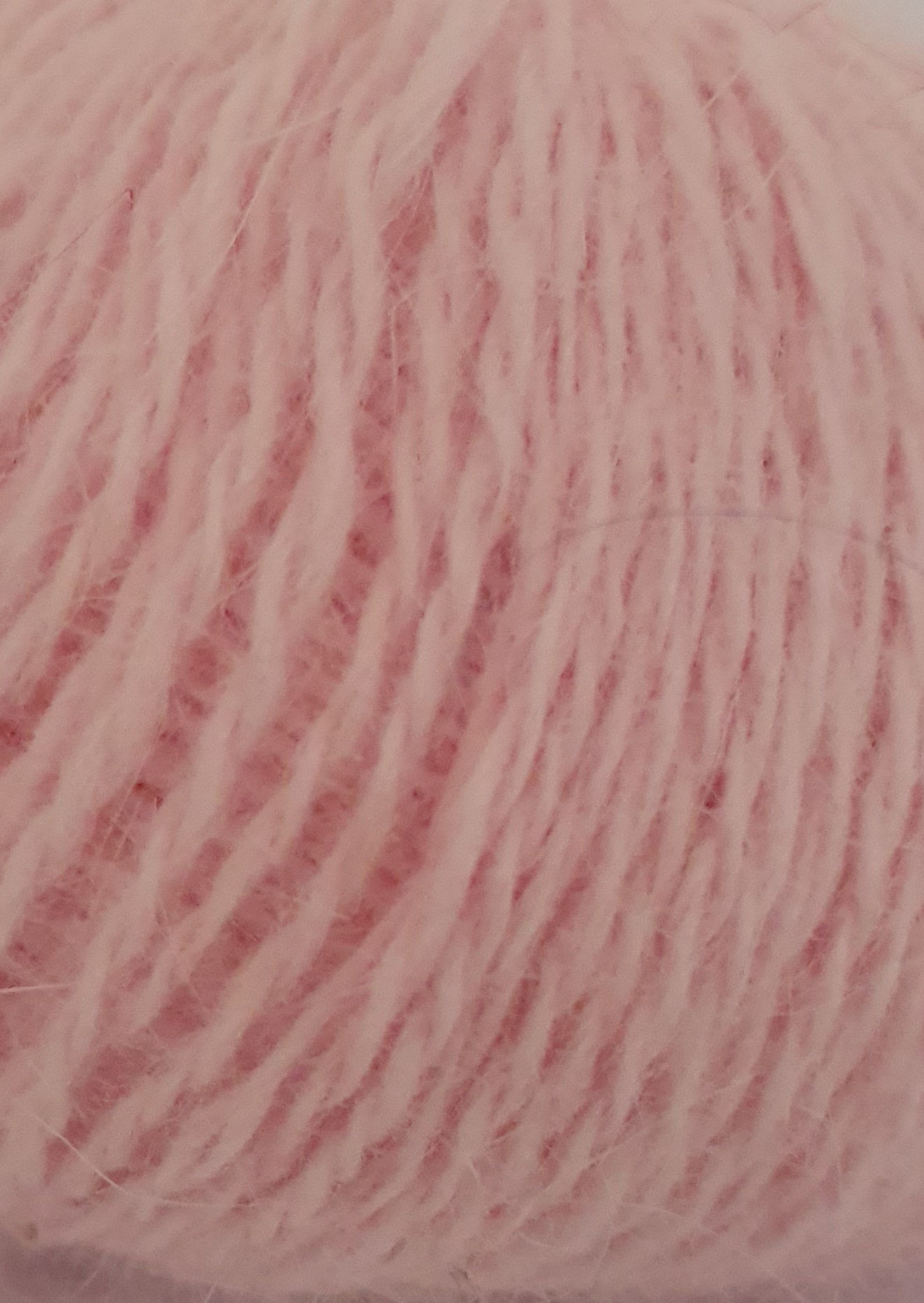 100% Angora Tinted Rose Pale