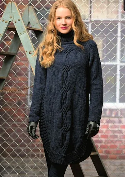 Lang Yarns FAM 214 20 Poncho en alpaga